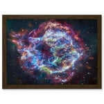 Artery8 NASA James Webb Telescope Cassiopeia A (Cas A) Composite Living Room Artwork Framed Wall Art Print A4