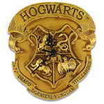 Harry Potter Wall Clock (Hogwarts Crest Moulded Design) 25cm Diameter, Gifts for Women and Men, Gifts for Girls and Boys - Official Merchandise