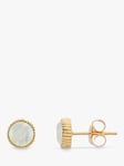 Auree Barcelona Birthstone Gold Vermeil Stud Earrings