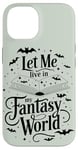 Coque pour iPhone 14 Magical Fairies and Dragons Amoureux de livres