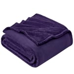 EHEYCIGA Plaid Polaire Violet 220x240,Couverture Polaire Couvre Lit 2 Personnes,Jete de Canape Grande Taille,Plaid Jeté Canapé Flanelle Doux et Chaud