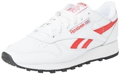 Reebok Classic Leather, Basket Mixte, FTWR White/Vector Red/Core Black, 37 EU