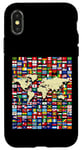 iPhone X/XS 252 Flags,World Flags,World map with flags. Case