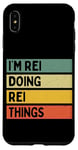 Coque pour iPhone XS Max Citation personnalisée humoristique I'm Rei Doing Rei Things