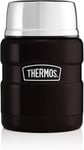 Thermos Stainless King Food Flask, Matt Black, 470ml