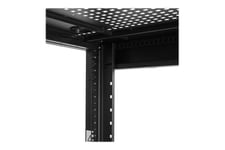 StarTech.com 25U Server Rack Cabinet, 4 Post Adjustable Depth 7" to 35" Locking Vented Mobile/Rolling Network/Data/IT Equipment Enclosure w/ Casters/Hook & Loop Dell PowerEdge, HP ProLiant - 25U Rack Cabinet (RK2537BKM) - rack - 25U