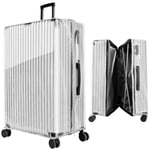 Yotako Housse de Protection en PVC Transparent pour Valise, 61 cm, 71 cm, 76,2 cm, pour Valise, Protections de Bagages conventionnelles et Housses à Fermeture éclair pour valises, Transparent,