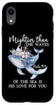 Coque pour iPhone XR Mightier Than the Waves of the Sea is His Love Psalm 93:4