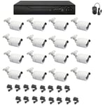 Housecurity - kit de vidéosurveillance 16 caméras 5 mpx 16 canaux ahd cloud