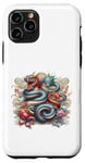 Coque pour iPhone 11 Pro Nouvel An chinois 2025 Année du serpent Nouvel An lunaire