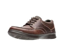 Clarks Homme Cotrell Edge Tissu Oxford, Cuir huilé Marron, 41 EU