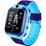 Enfants Montre Intelligent,1.44" Touchscreen Kids Musique Watch Téléphone avec Jeu pour Enfants avec Calculatrice Caméra SIM - Bleu