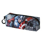 Marvel Captain America Defender-2.0 FAN Square Pencil Case, Multicolour, 21 x 8 cm