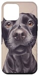 Coque pour iPhone 12 mini Amoureux des petits chiens de laboratoire noirs de l'été
