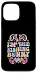 Coque pour iPhone 13 Pro Max Thème de Pâques I'm the Fishing Bunny