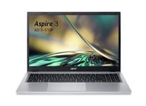 Acer Aspire 3 A315-510P-34V9 Ordinateur Portable 15,6'' Full HD, PC Portable (Intel Core i3-N305, RAM 8 Go, SSD 512 Go, Intel UHD Graphics, Windows 11) - Clavier AZERTY (Français), Laptop Gris