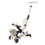 Trottinette Evolutive Go Up Baby 360 Lights - Taupe