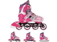 NILS Extreme Inline skridskor NH18122 4in1 rosa, storlek 39-43