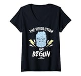 Marvel Thor Ragnarok Korg The Revolution Has Begun T-Shirt avec Col en V