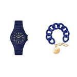 ICE-WATCH - ICE generation Twilight - Blue women's wristwatch with silicone strap - 019892 (Small) +ICE - Jewelery - Chain bracelet - Lazuli blue - Gold