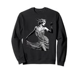 ROARING 1920's Great, Gatsby Glamorous Woman Flapper Sweatshirt