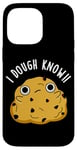 Coque pour iPhone 14 Pro Max Jeu de mots « I Dough Know Funny Food »