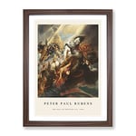 The Fall Of Phaeton By Peter Paul Rubens Exhibition Museum Painting Framed Wall Art Print, Ready to Hang Picture for Living Room Bedroom Home Office Décor, Walnut A3 (34 x 46 cm)