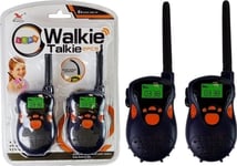 Leantoys Walkie Talkie Kortvågsradio 100 M Räckvidd Marinblå För Barn