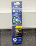 Oral B Cross Action Clinically 10X Electric Toothbrush Heads | 5 XL Pack | Black