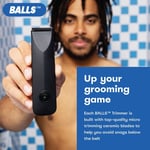 BALLS Mens Sensitive Genital Cordless Hair Trimmer | Waterproof, Sack Guard, USB