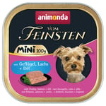 Animonda vom Feinsten Adult Mini 32 x 100 g - Med fjerkræ, laks + dild