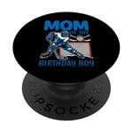 Hockey Mom Of The Birthday Boy Hockey Family Matching gift PopSockets PopGrip Adhésif