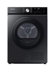 Samsung Bespoke Ai Series 5+ Dv90Bba245Abeu Heat Pump Tumble Dryer With Optimaldry - 9Kg Load A+++ Rated - Black