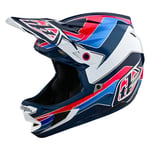 Mtb Helmet D4 Polyacrylite Block Blue/Red Troy Lee Designs Bike