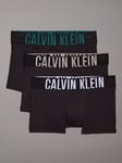 Calvin Klein Logo Trunks, Pack of 3, Black/Multi