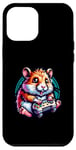 Coque pour iPhone 12 Pro Max Hamster Joueur À La Manette