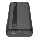 Power Bank Cellular Line PBENTRY20000K Noir