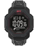 Timex UFC Strength Knockout Homme 48mm Bracelet Silicone Noir Montre TW2V88100