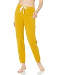 Amazon Essentials Pantalon de Pyjama Type Jogging d’Intérieur en Éponge Légère (Grandes Tailles Disponibles) Femme, Jaune Foncé, S