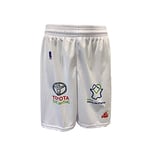 Denain Voltaire Short Officiel Domicile 2018-2019 Basketball Mixte Enfant, Blanc, FR : XS (Taille Fabricant : 14 as)