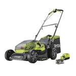 Tondeuse RYOBI 18V LithiumPlus Brushless coupe 37cm - 1 batterie 5,0 Ah - 1 chargeur rapide - RY18LMX37A-150