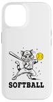 Coque pour iPhone 14 Attrape-balle molle pour chat