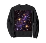 Starry Galaxy Scene for Space Lovers and Stargazers Sweatshirt