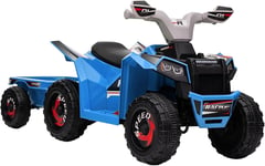 Kids Electric Quad Bike Childrens Toddlers 6V Ride On ATV Trailer 18-36 Months