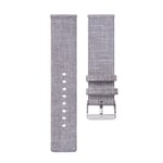 Garmin Vivoactive 3 / Vivomove HR klockarmband nylon canvas - Ljusgrå