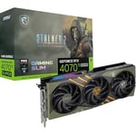 MSI GeForce RTX 4070 Ti Super 16G Gaming Slim Stalker Edition Carte Graphique - 16 Go GDDR6X (21 Gbps/256 Bits), PCIe 4.0 - TRI FROZR 3 (3 x Ventilateurs TORX 5.0), RGB - HDMI 2.1, DisplayPort 1.4a