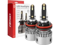 Led Bilpærer Serie K3 H8 H9 H11 12V 6000K Canbus Amio-03686