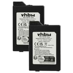 Vhbw 2x Batterie Remplacement Pour Sony Psp-S110 Pour Console De Jeux (1200mah, 3,7v, Li-Ion)