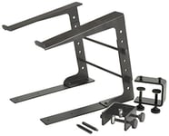 CITRONIC LS-01C Compact Laptop/Macbook Stand with Desk Clamps, Black, With Mount