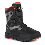 Geox J Flexyper Boy B ABX Ankle Boot, Black/Orange, 5 UK